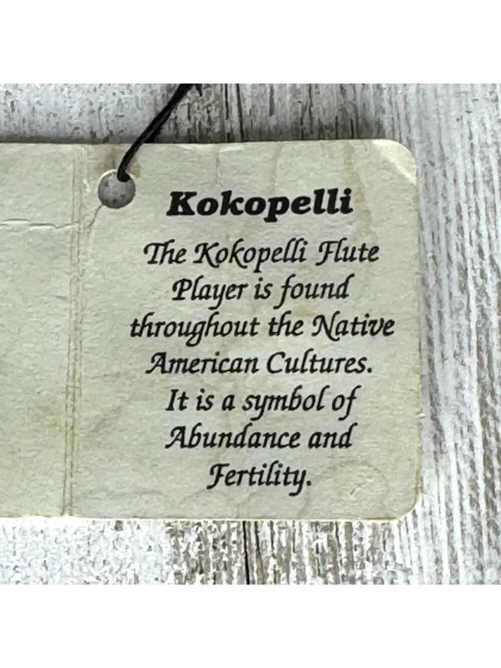 Vintage Metal Sculpture of Kokopelli on a Wood Base